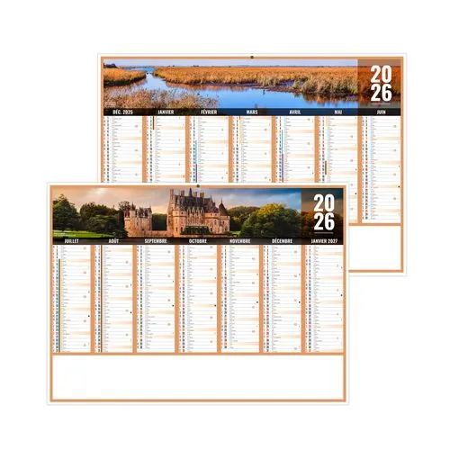 LIBERTE PAYS-DE-LOIRE 2026 - MIDI 430 x 335 mm - LEGER 400G - SANS MARQUAGE - 1 TROU EN TETE