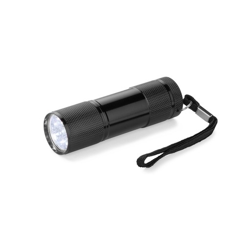 Lampe de poche LED personnalisable - 9 LED métal gravure laser
