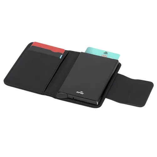 Porte-Cartes Sécurisé RFID en PU Recyclé Personnalisable