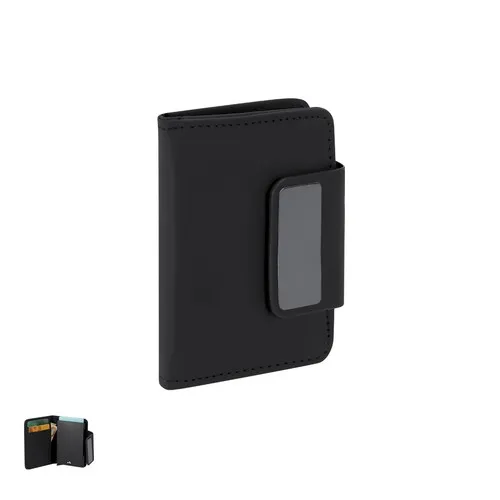 Porte-Cartes Sécurisé RFID en PU Recyclé Personnalisable