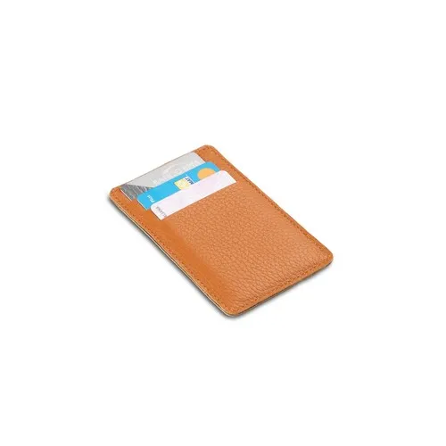 Porte-Cartes en Cuir Italien Personnalisable - 7 Couleurs