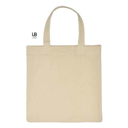 Tote Bag Coton 220g avec Soufflets et Bouton Pression - Siena