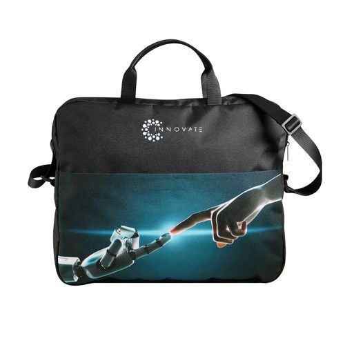 Besace RPET 400g Darkline - Sac professionnel éco-responsable