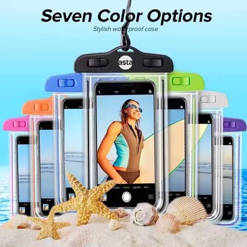 Pochette Téléphone Étanche Personnalisable avec Bandes Fluorescentes