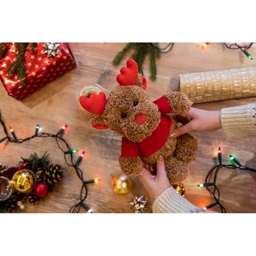 Renne en Peluche avec T-shirt Personnalisable 20 cm
