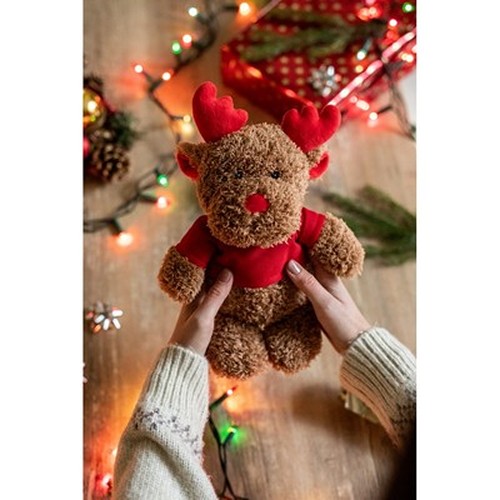 Renne en Peluche avec T-shirt Personnalisable 20 cm