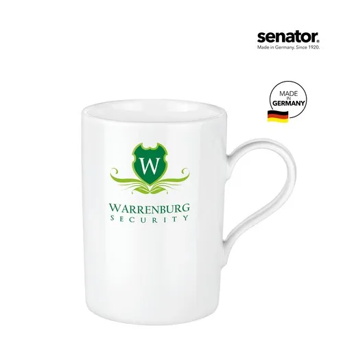 Mug Cylindrique Blanc en Porcelaine - Personnalisable Transfer Print