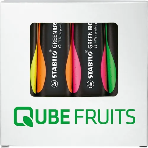 Surligneur Tube Fluo Personnalisable - Étui Zippé 2 Pièces