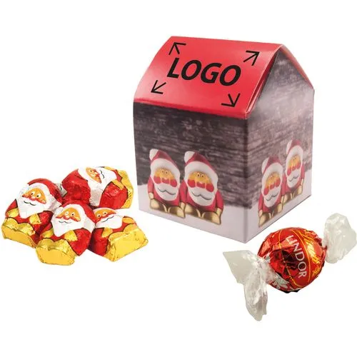 Maisonnette de Friandises Personnalisée - Cadeau d'Entreprise Noël