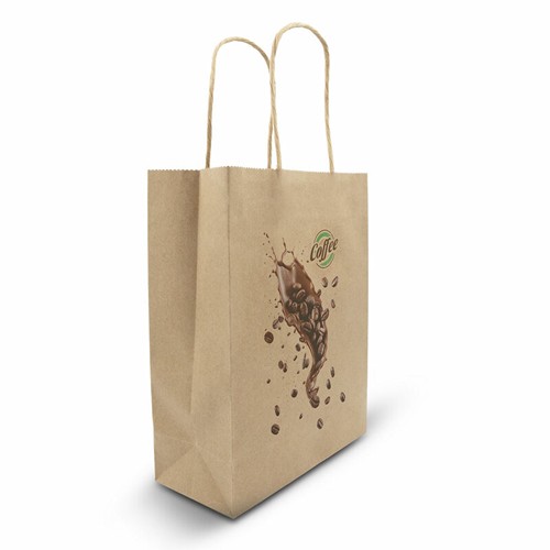 Sac Papier Kraft Recyclé A4 Personnalisable - Poignées Renforcées