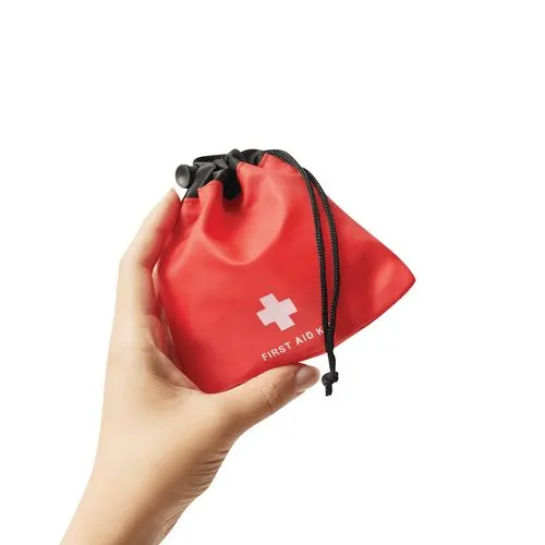 Kit de premiers secours 13 pièces personnalisable avec cordon