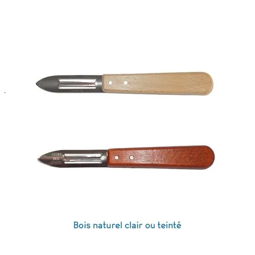 Économe Personnalisable Fabrication Française - Bois de Hêtre