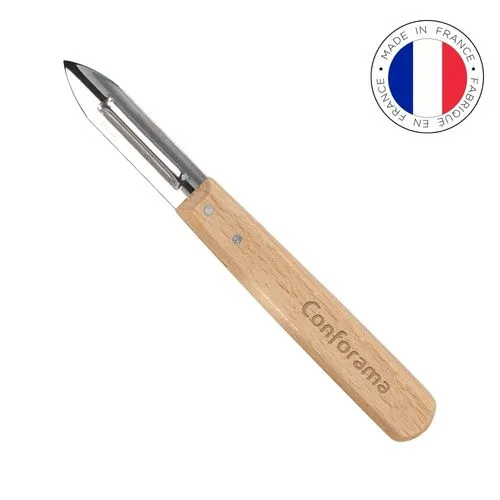 Économe Personnalisable Fabrication Française - Bois de Hêtre