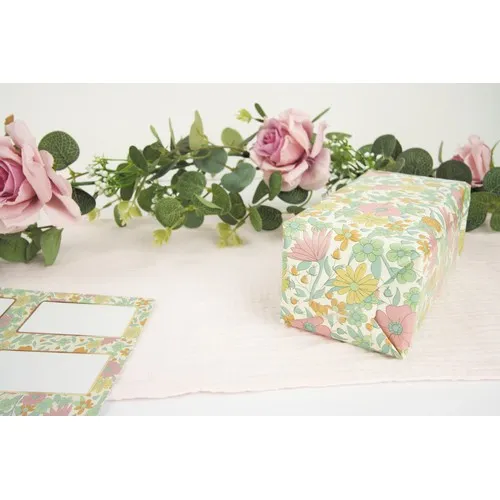 Papier Cadeau Shabby Chic 70x200cm - Personnalisable Sérigraphie