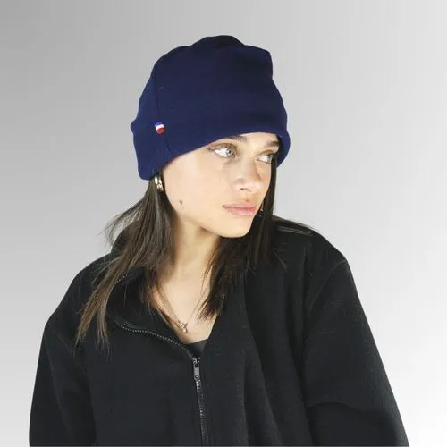 Bonnet français polaire - Bleu