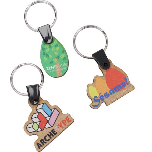 Porte-clés MDF personnalisé - Fabrication française premium