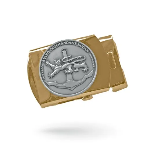 Boucle de ceinture doré brillant