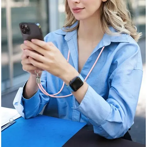 Câble de chargement pour téléphone avec cordon en silicone CM-5138 Bleu