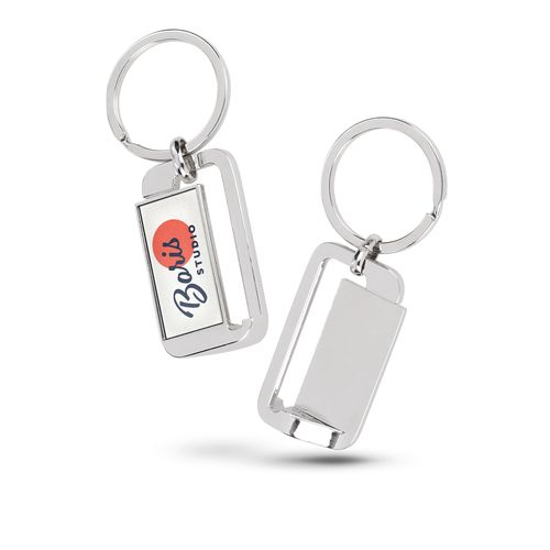 Porte-clés Anti-Perte en Zamac Personnalisable - Finition Premium