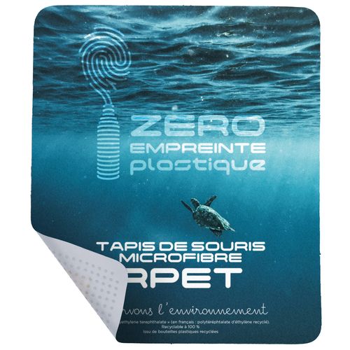 Tapis de Souris Éco-Responsable en Microfibre RPET Personnalisable