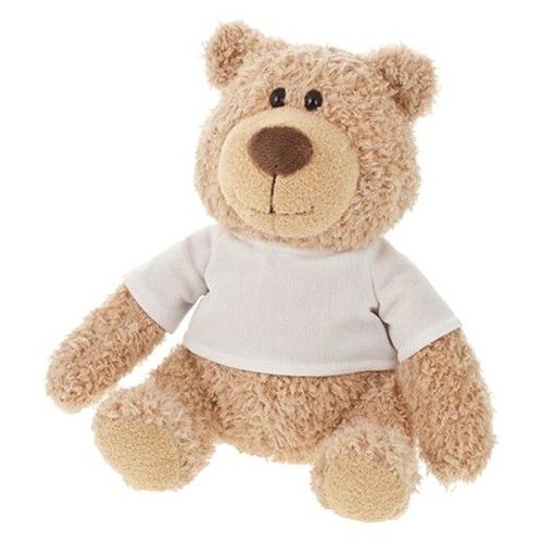 Ours en Peluche Personnalisable avec T-shirt Sérigraphié - 20 cm