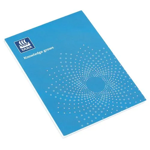 Bloc-notes A4 recyclé personnalisable - 50 feuilles avec couverture