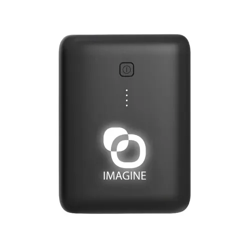 BATTERIE DE SECOURS ULTRA SLIM RETRO-ÉCLAIRÉE 10 000 MAH NOIR