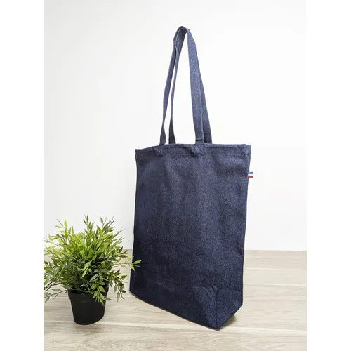 Sac Shopping Coton Naturel 280g avec Soufflet - Anses Longues 70cm