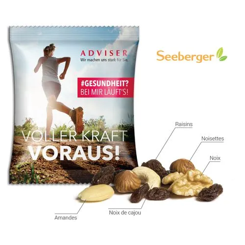 MELANGE FRUITS A COQUE ET RAISINS dans un sachet personnalisable