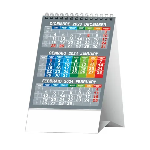 Calendrier Trimestriel Poissons Personnalisable - 12 Feuilles