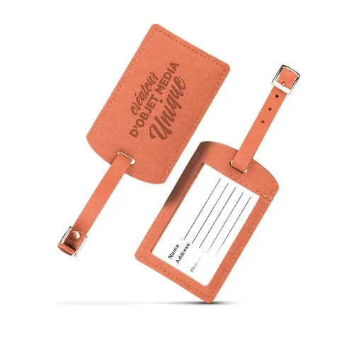 ÉTIQUETTE À BAGAGE EN FEUTRINE