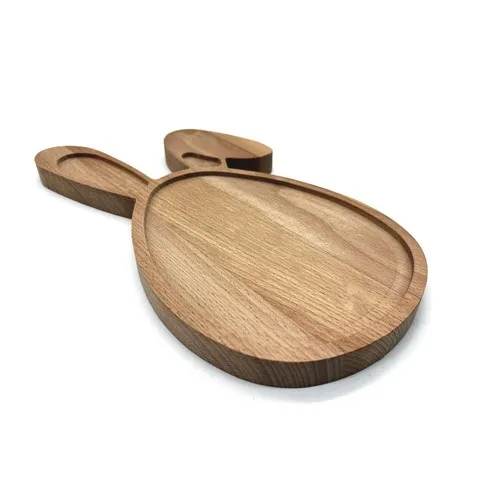 Planche à servir Lapin de Pâques en Hêtre Personnalisable 30x17 cm