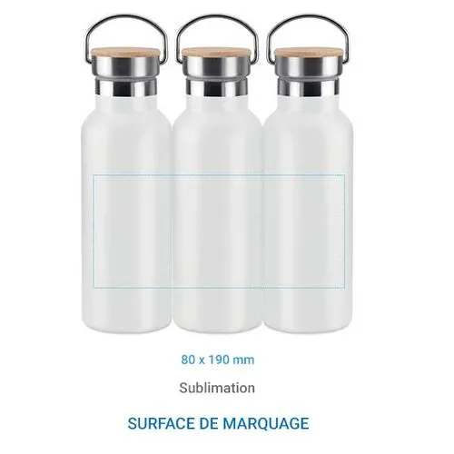 Bouteille isotherme OSLO 500 ml - Blanc