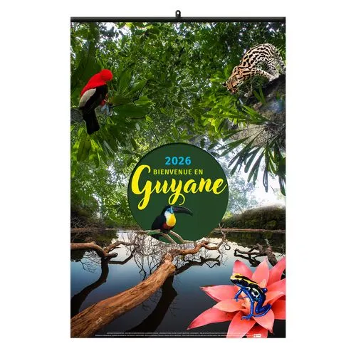 BIENVENUE EN GUYANE 2026 - 6 FEUILLETS - RELIURE BAGUETTE - MARQUAGE 1 COULEUR
