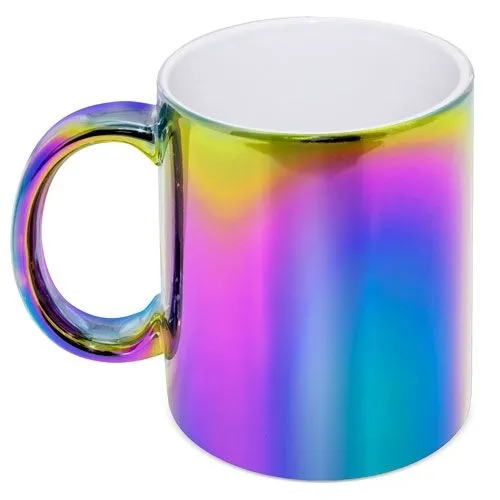 TASSE EN CÉRAMIQUE MÉTALLISÉ MULTICOULEUR "SYBAL"