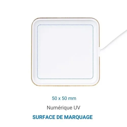 Chargeur sans fil magnétique Blanc