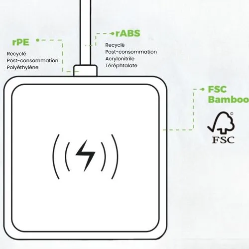 Chargeur sans fil magnétique Blanc