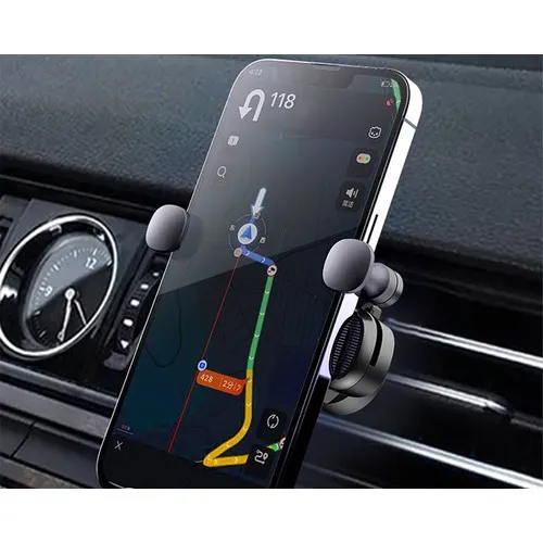 Support Téléphone Voiture à Gravité Personnalisable