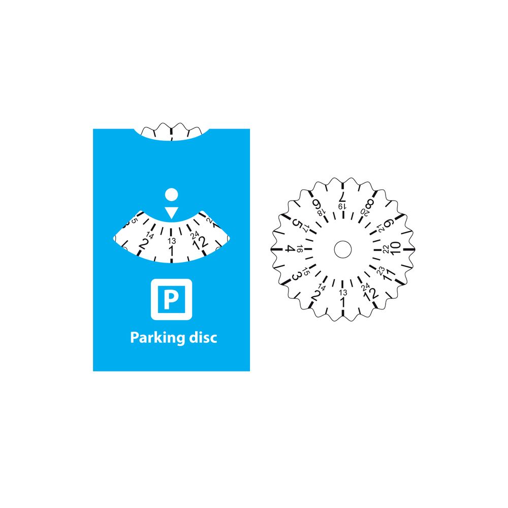 Disque de stationnement personnalisé sérigraphie - Objet publicitaire