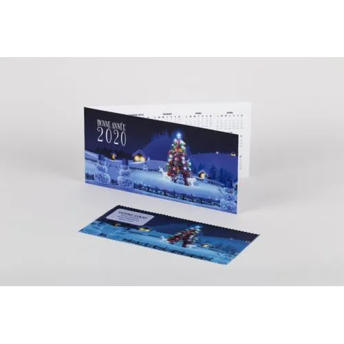 Carte publicitaire avec microfibre nettoyante personnalisée