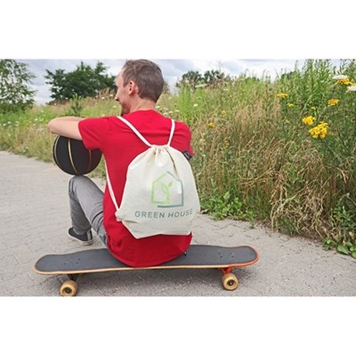 Sac à cordon en coton bio 150g/m² personnalisable par sérigraphie