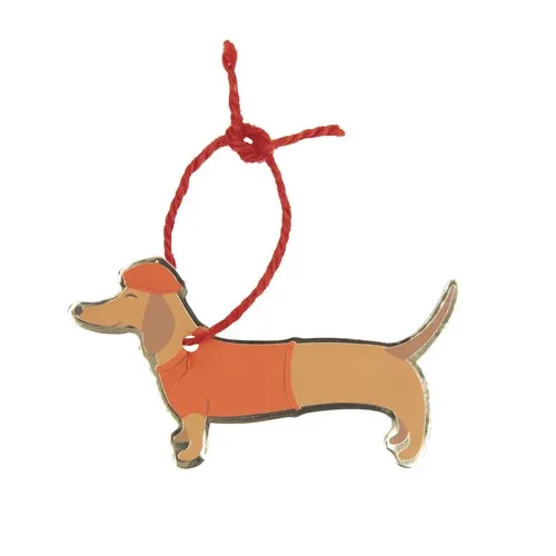 Étiquettes Cadeaux Teckel avec Fil - Lot de 10 Personnalisables