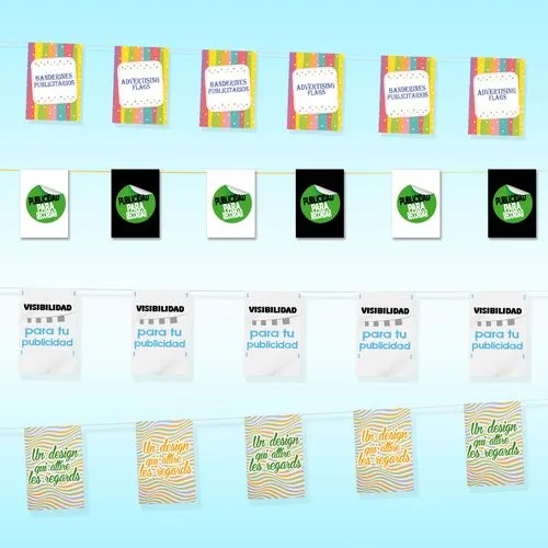 Guirlande de fête personnalisable par sérigraphie