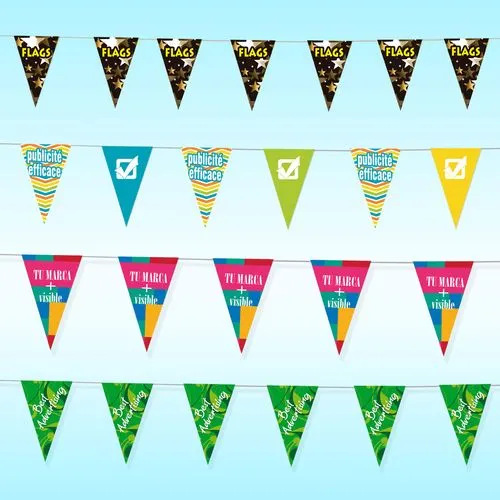 Guirlande de fête personnalisable par sérigraphie