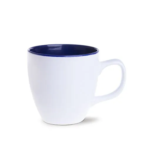 Mug Bicolore Blanc Mat & Intérieur Couleur - Personnalisable