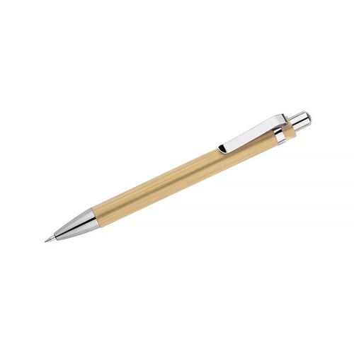 Crayon porte-mine bambou personnalisable - Mine durcie longue durée