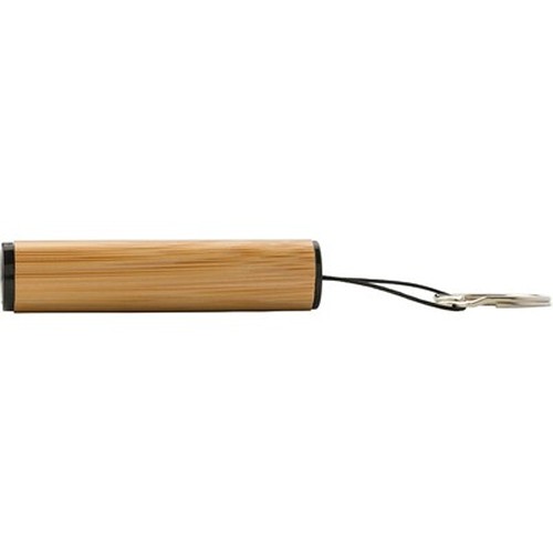Porte-clés Torche LED en Bambou Personnalisable - Objet Publicitaire