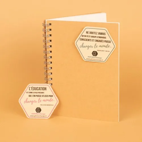 Sticker Bois Hexagonal Personnalisable - Made in France Écoresponsable