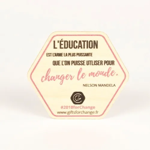 Sticker Bois Hexagonal Personnalisable - Made in France Écoresponsable