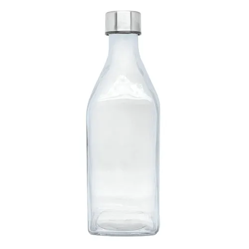 Bouteille en verre 100cl bouchon bois personnalisable – Cadeau d'entreprise